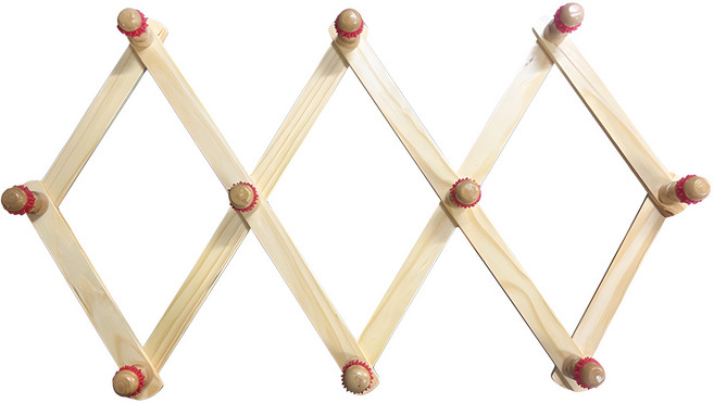 원목 논슬립 도깨비 자바라 옷걸이, 내츄럴, 1개