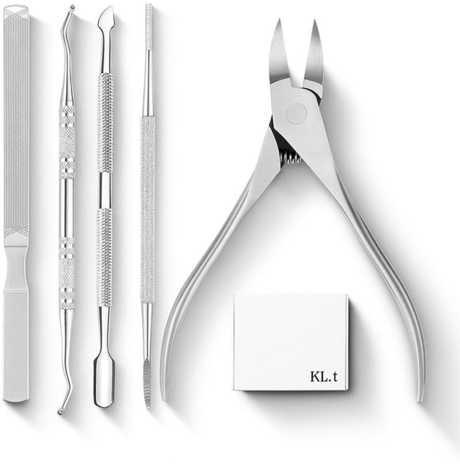 클라이트 내성 발톱 관리 도구 큐렛5종 세트 셀프 케어도구, 1세트
