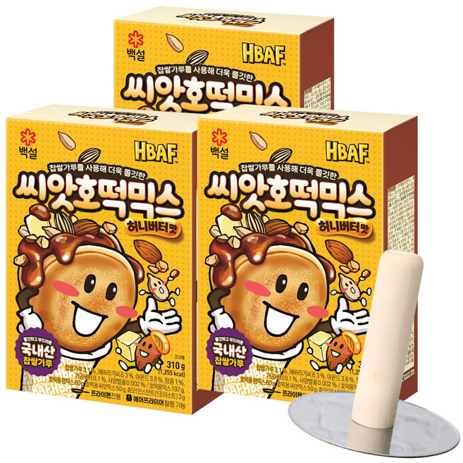 씨앗호떡믹스허니버터310g+(증정)누르개, 3개, 310g