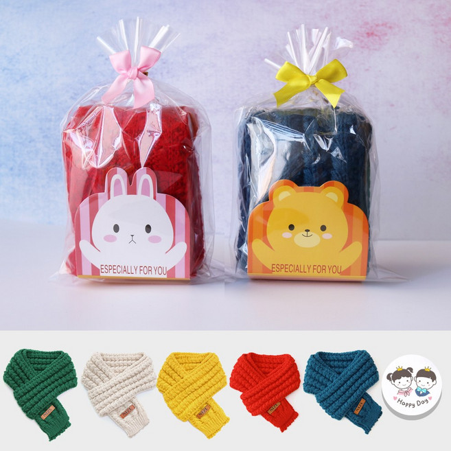 니즈엘 어린이집 생일선물 답례품 목도리(5종) 유치원 구디백 어린이 아동 유아 단체 선물