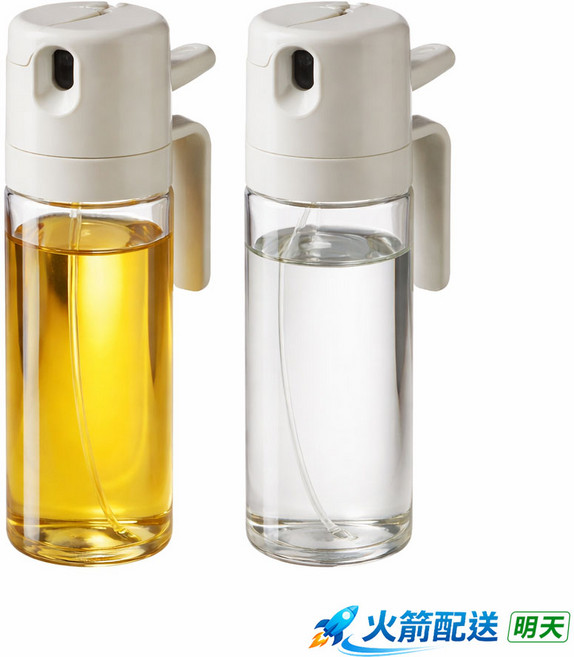 噴倒兩用油壺 550ml 玻璃材質 附噴嘴, 1個, 550L