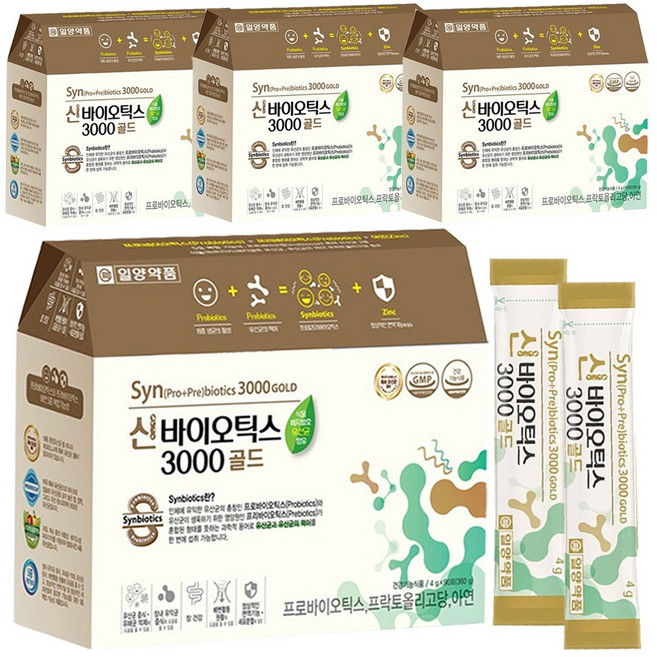 일양약품 신바이오틱스 3000 골드, 360g, 4개