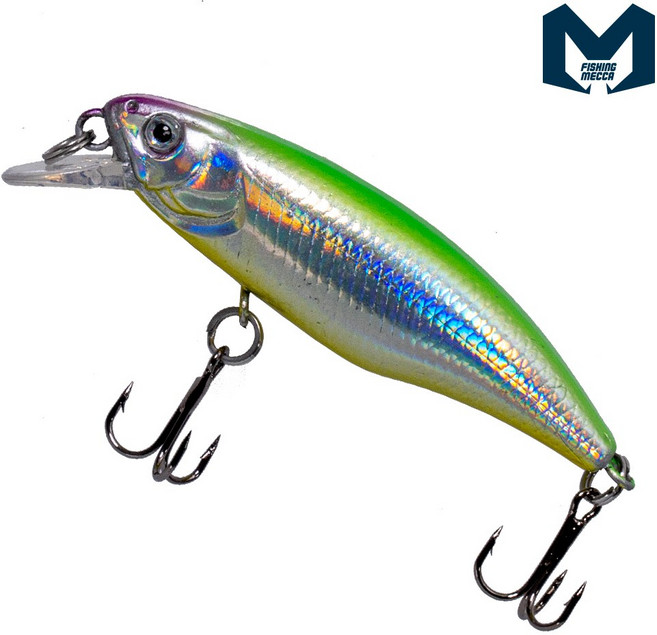 피싱메카 루플라 엑스웨이브 X52S 4.2g 하드베이트 쏘가리 배스 루어 싱킹타입, C-그린실버