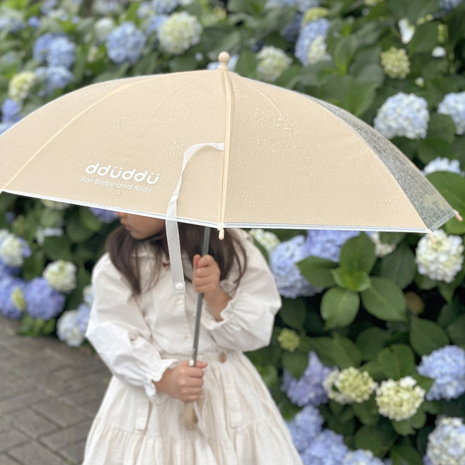 뚜뚜 아동용 반자동 투명창 안전 우산