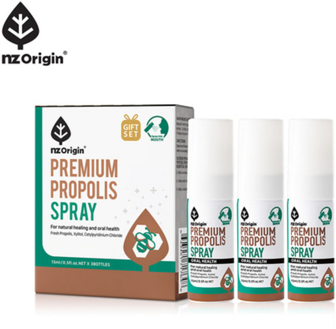 엔젯오리진 프리미엄 프로폴리스 스프레이 3개입 2개, 15ml