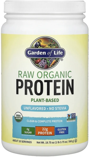 몸관리하세요 겨울입니다 Garden of Life 무가공 유기농 단백질 무맛 560g(1lb 3.75oz) 특별관리진행, GardenofLife무가공유기농단백질무맛560g1lb, 560g, 1개 - 쿠팡