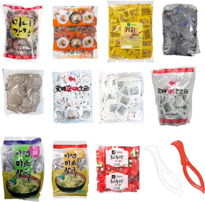 일회용 식초 겨자 간장 소스 (200입 모음 상품) 이엔푸드 태산맛미 배달 포장 미니 소포장 냉면, 용차 미니 해선간장(6g*200ea), 6g, 200개