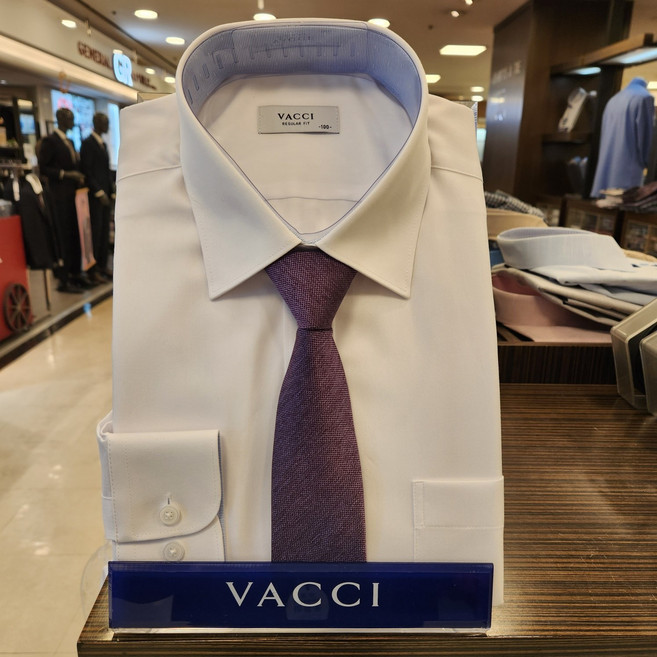 바찌 부평점 대검 폭 7cm 편리한 로고 솔리드 바이올렛 슬림 지퍼 자동 넥타이