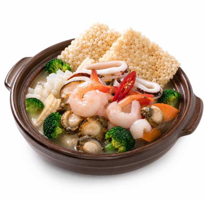 아빠식당 해산물 가득 해물누룽지탕760g(누룽지탕+찹쌀누룽지), 1개, 760g
