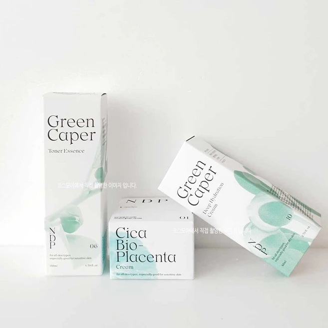 NDP 내추럴더마 프로젝트 3종 구성(그린케이퍼토너에센스130ML+딥하이드레이션크림80ML+시카바이오플라센타크림50ML), 1세트 - 쿠팡