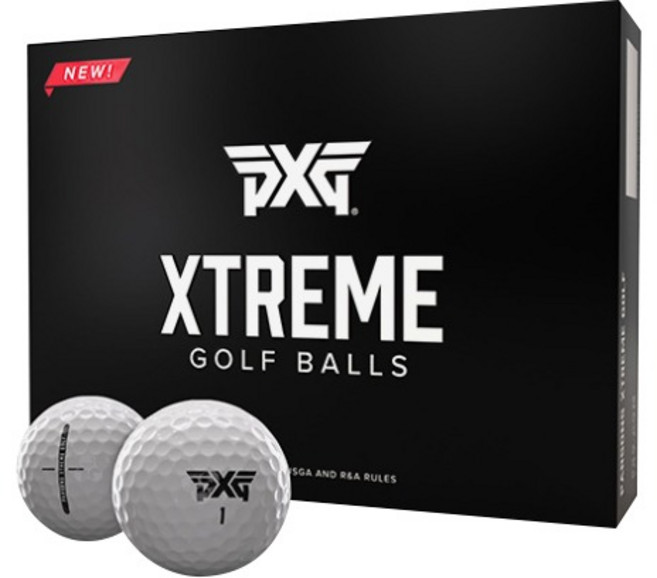 PXG XTREME PREMIUM 익스트림 프리미엄 골프공, 화이트, 12개입, 1개