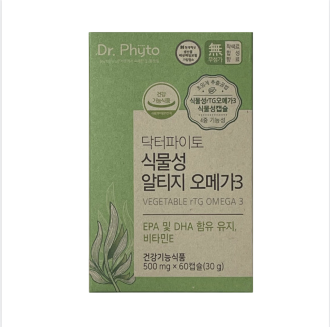 닥터파이토 초임계 식물성 알티지 오메가3, 60정, 1개