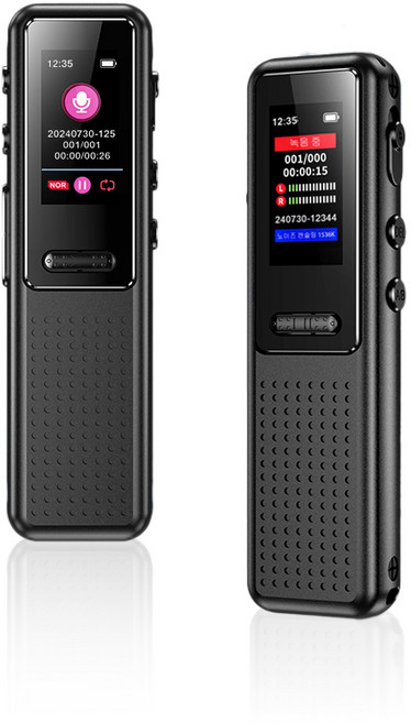 신클퍼 고화질 초소형녹음기 고성능 녹음기 24시간 연속 녹음 노이즈 감소 휴대용 MP3, 16GB, 블랙