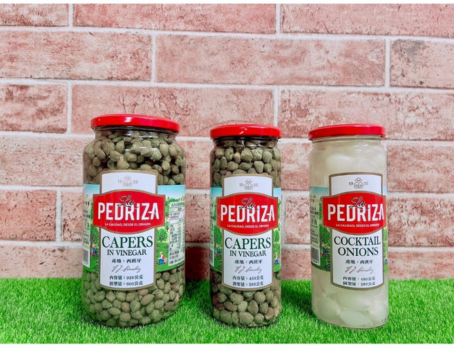 La PEDRIZA 酸豆與洋蔥粒, 1個, 西洋白花菜蕾芽(酸豆)450g