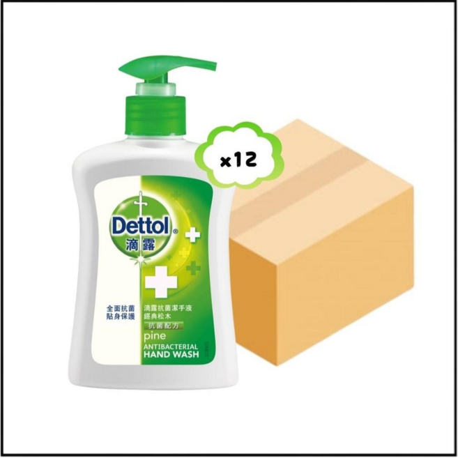 Dettol 滴露 經典松木洗手乳, 12個