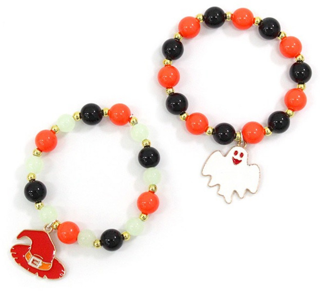 [스쿨피아] 할로윈 팔찌만들기 팬던트 야광비즈, 01 할로윈 야광팔찌만들기