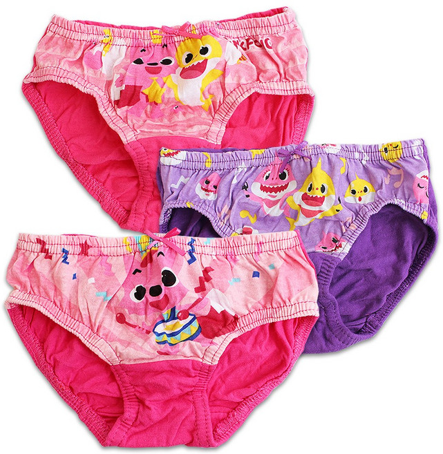 SNC 핑크퐁 여아 엄마상어 팬티세트 3P