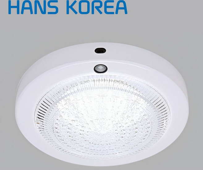 국산 폴룩스 LED 센서등 원형 15W 현관 조명 복도 베란다 센서등 현관등 (POLLUX), 전구색, 1, 1개