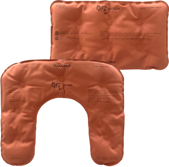 코시나 황토 냉 온 면 찜질팩 사각형 + 목어깨형, 1세트