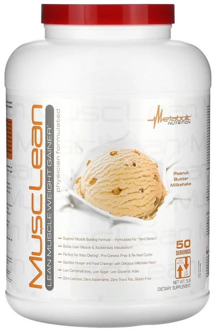 Metabolic Nutrition MuscLean Lean Muscle Weight Gainer Peanut Butter Milkshake 5 lb, 2267 g - 쿠팡