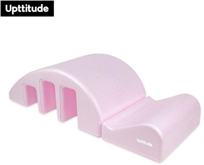 허리 스트레칭 경추 교정 홈트 폼롤러 블랙, B. 24K 척추 교정기 핑크