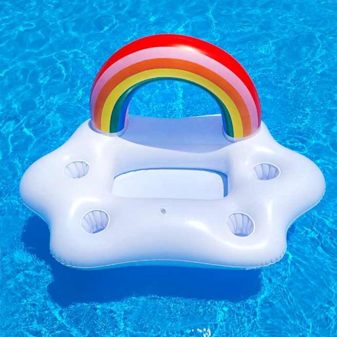 리치독스 강아지튜브 애견 물놀이튜브 무지개, 1개