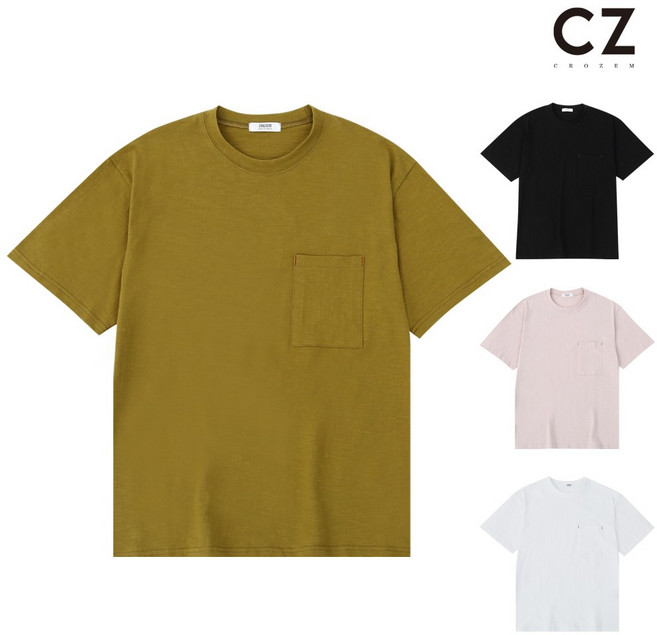 크로젬 포켓 슬라브 오버핏 반팔티 CRZTS 409