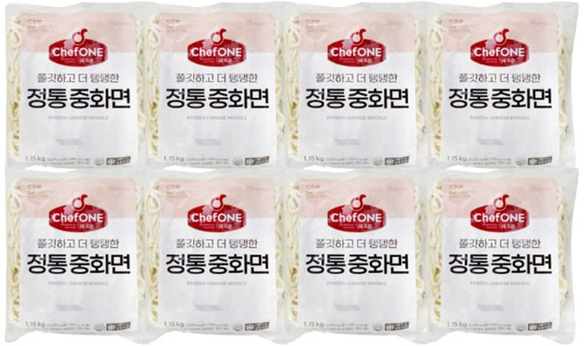 대상 쉐프원 정통중화면 냉동 자장면사리 중식면 8팩