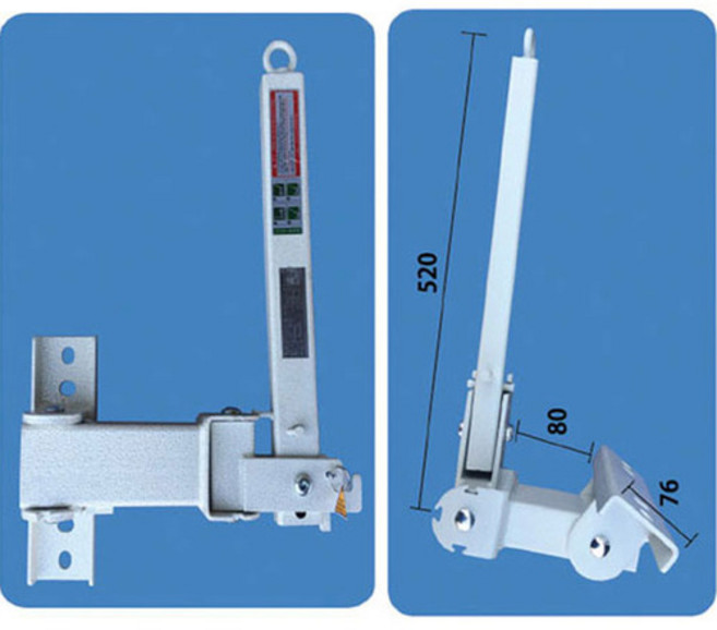 비상탈출구조용품 완강기지지대(벽부형) 2절형, 1개