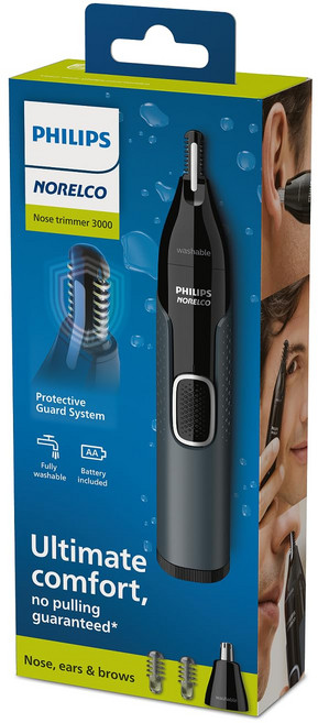 필립스 2헤드 방수 코털 정리기 NT3600/62, 혼합색상