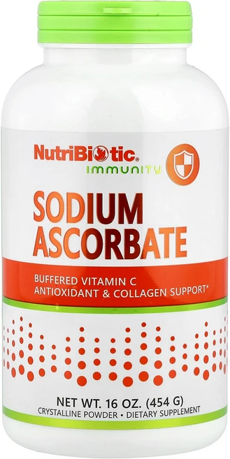 NutriBiotic Immunity 아스코르브산 나트륨 결정질 분말 454g(16oz) NutriBiotic (뉴트리바이오틱), NutriBiotic, Immunity, 아스코르브산, 454g, 1개 - 쿠팡