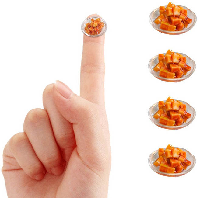 납골당 꾸미기 미니어처 단품 한식 반찬 요리 미니어쳐 제사상 상차림, [한식/반찬,요리]깍두기