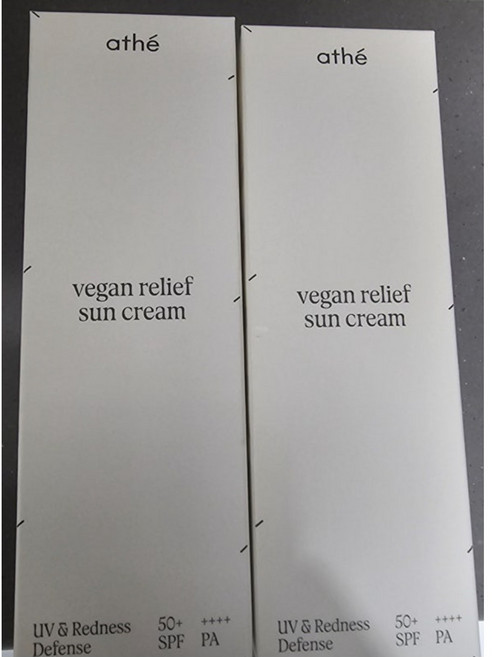 아떼 비건 릴리프 무기자차 선크림 50ml SPF50+ PA++++ 1개