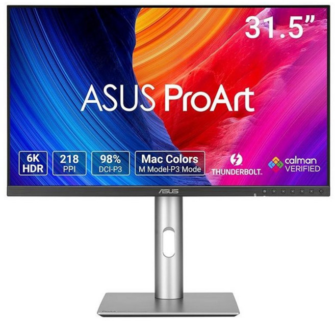 ASUS ProArt 디스플레이 32인치 6K 프로페셔널 모니터 (PA32QCV) - IPS (6016 x 3384) 98% DCI-P3 LuxPixel™ ΔE 2, 4 31.5-inch 6K (6016 x 3384) L