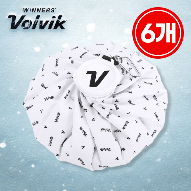 볼빅 퓨어쿨 얼음주머니 골프 아이스팩 냉온찜질, 6개