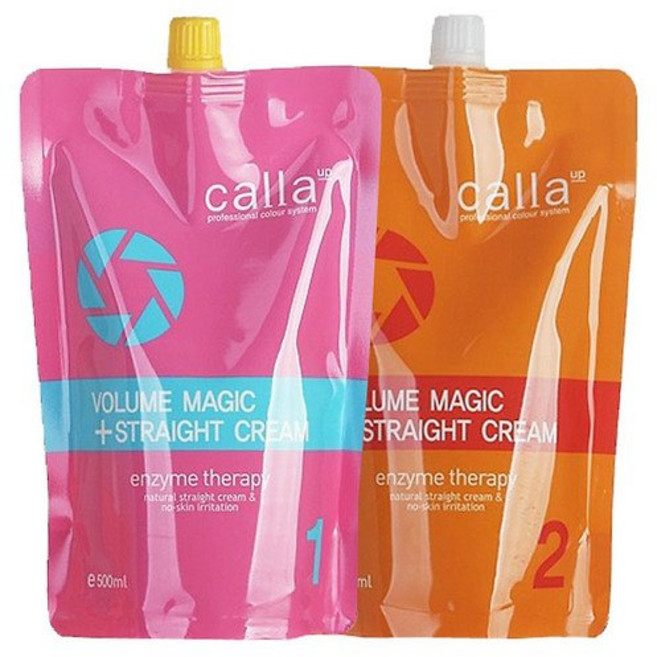 새롬 엘르 칼라(Calla) 볼륨 매직스트레이트크림 1제500ml+2제500ml 액상, 1개