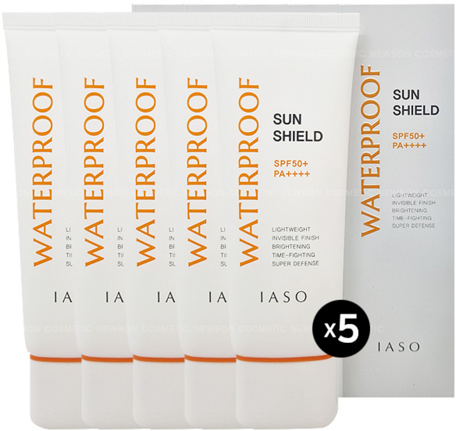 이아소 썬 쉴드 워터프루프 70ml, 5개