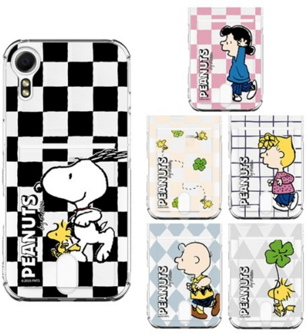 갤럭시X커버5 (G525) 포켓몬폰1 신비폰 키즈폰 스누피 프렌즈런 패턴 투명 에어쿠션 카드 젤리 케이스