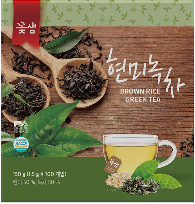 꽃샘 현미녹차, 1.5g, 100개입, 1개
