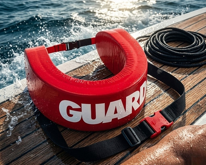 레스큐튜브 수상구조 라이프가드 부표 수영장용 워터파크용 인명 구조 장비, 레드 98cm 1인용