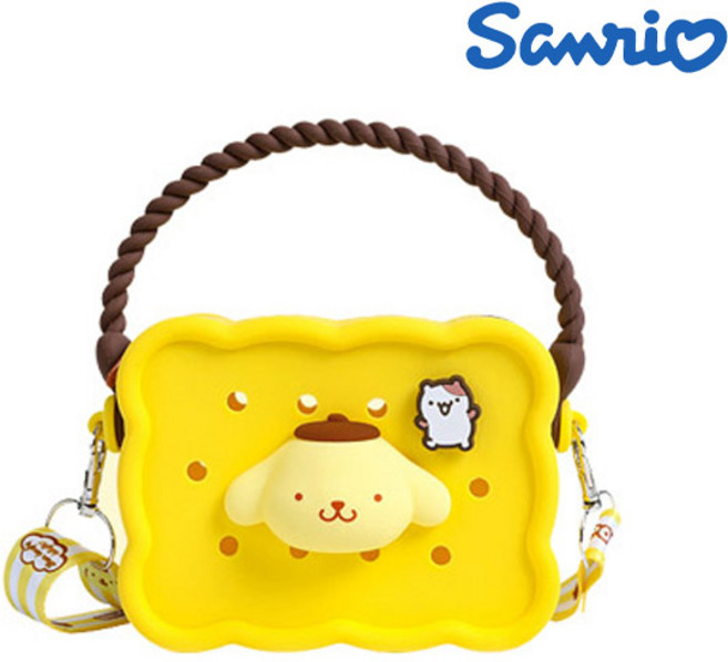산리오 폼폼푸린 케릭터 안전한 실리콘 미니 가방