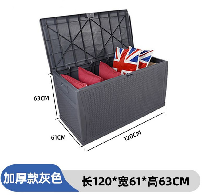 케터박스 데크 농기구 120 x 61 대형 정원 수납 야외 보관함 다용도 농막 락우드 수납함, 스타일3그레이 120 61 63cm, A. 그레이 120x61x63cm