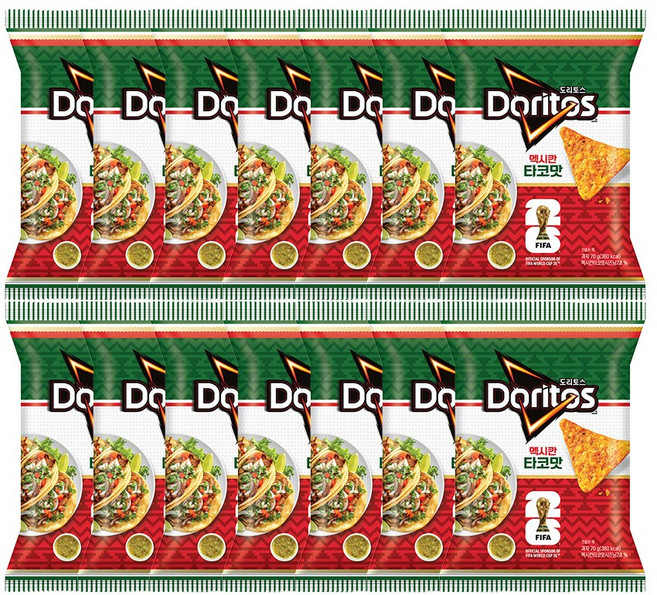 도리토스 멕시칸 타코맛 70g x14개, 없음, 14개