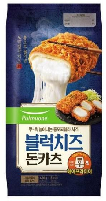 [풀무원] 블럭치즈 돈카츠, 420g, 1개