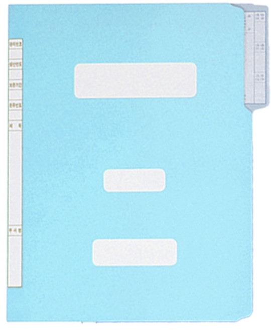 화일사랑 A4 컬러 정부화일, 10개, 03-파랑