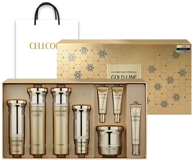 코리아나 셀코드 골드라인 8종세트 쇼핑백 + 사은품증정, 1세트