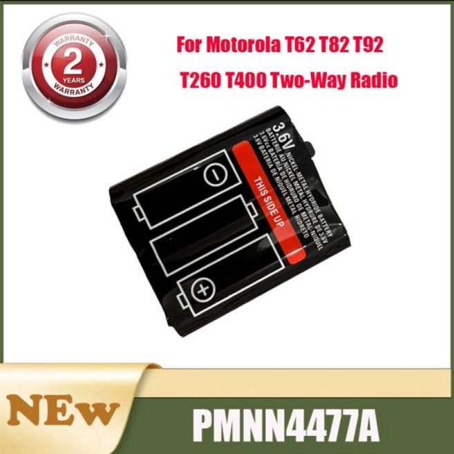 모토로라 T62 T82 T92 T260 T400 양방향 라디오용 배터리 NI-MH PMNN4477A