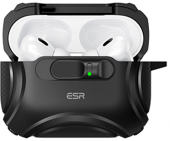 ESR 에어팟 할로락 맥세이프 플릭 락 잠금 기능 케이스, 1개, 블랙, 에어팟 프로 3세대