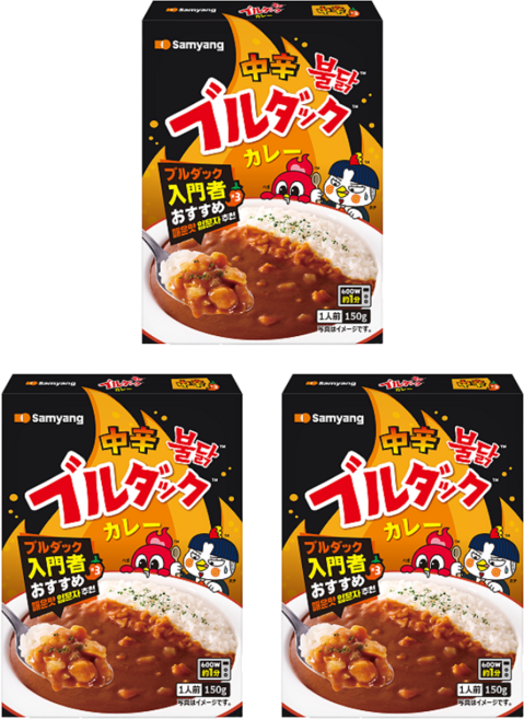 삼양 불닭 카레 중간 매운맛 150g, 3개