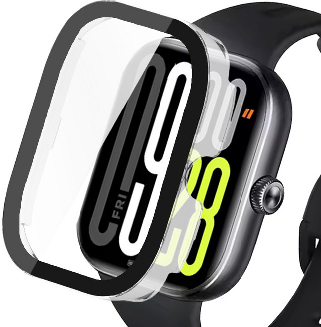 더조은셀러 샤오미 레드미 호환 풀글라스 강화유리 케이스, 투명, 1개